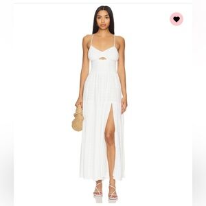 L*SPACE Calla white maxi dress